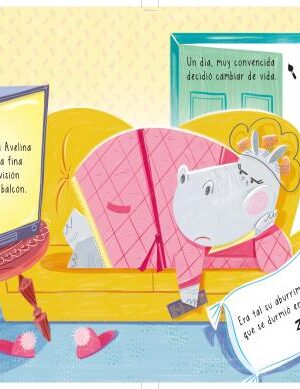 una hipopótama durmiendo