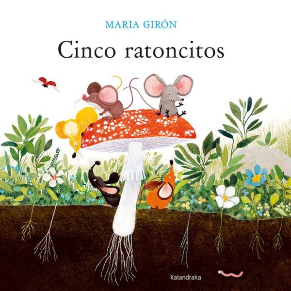 Cinco Ratones en un jardín