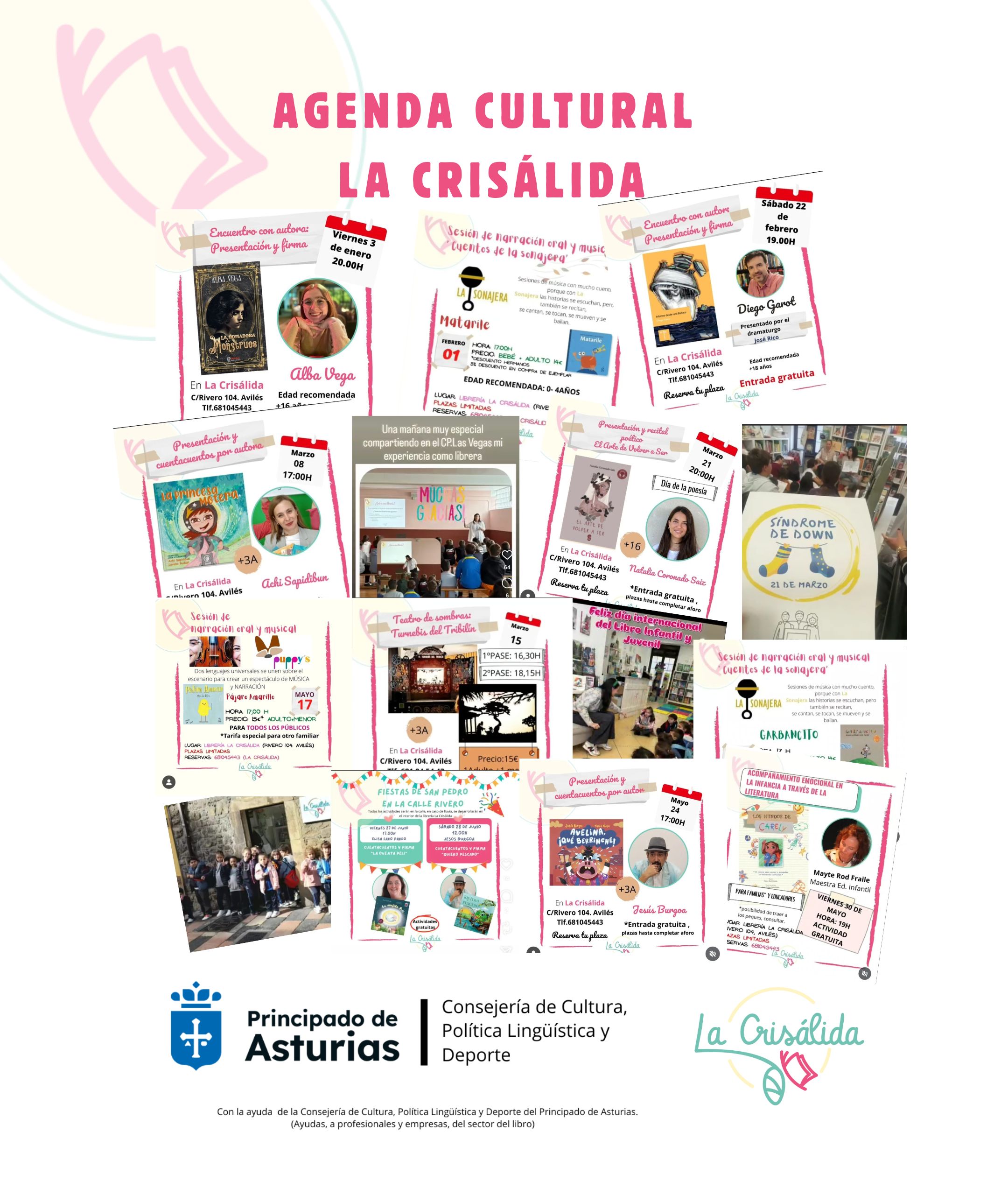 cartel de agenda cultural