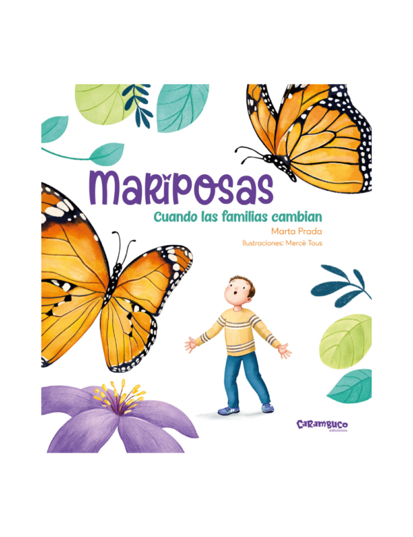 Un niño con mariposas