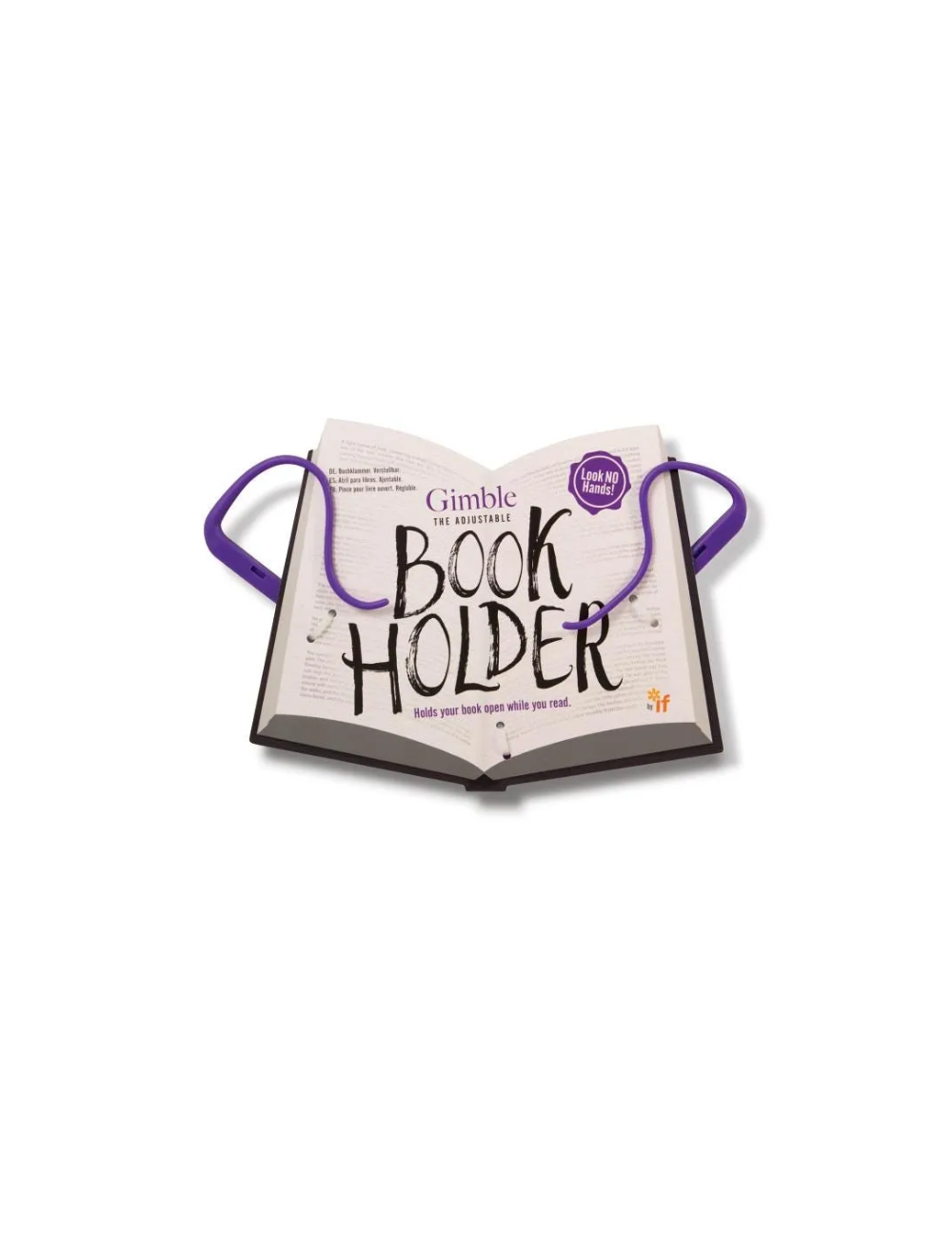 Sujetalibros "Gimble Positively" púrpura